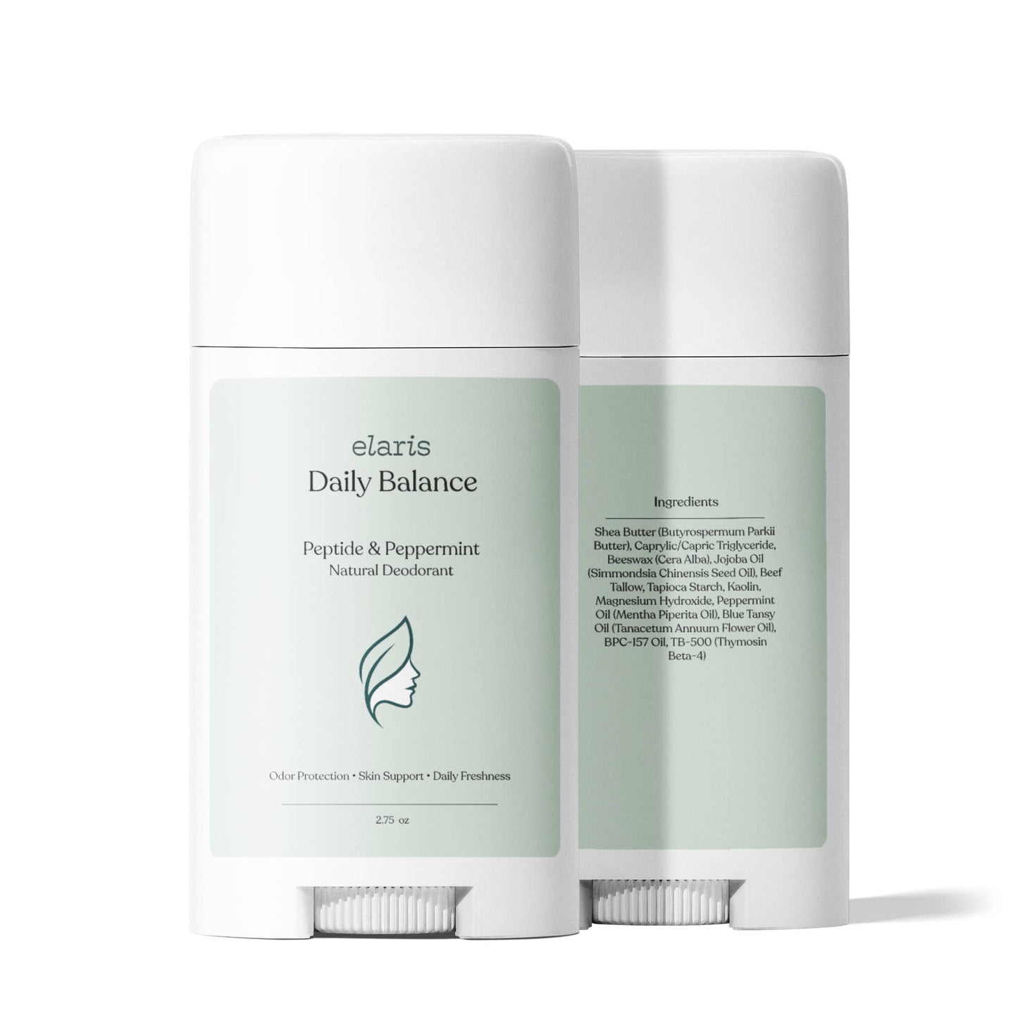 Elaris Daily Balance 2 Pack Peptide & peppermint Deodorant
